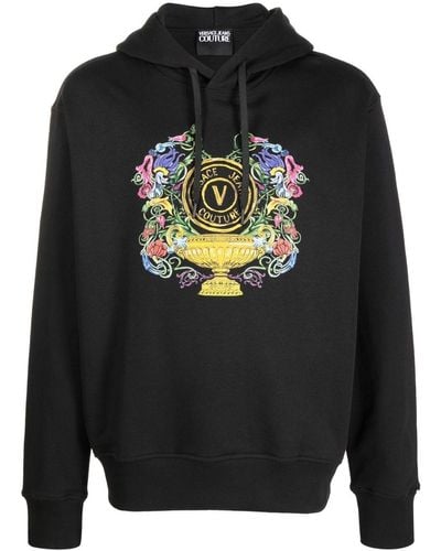 Versace Jeans Couture ロゴ パーカー - ブラック