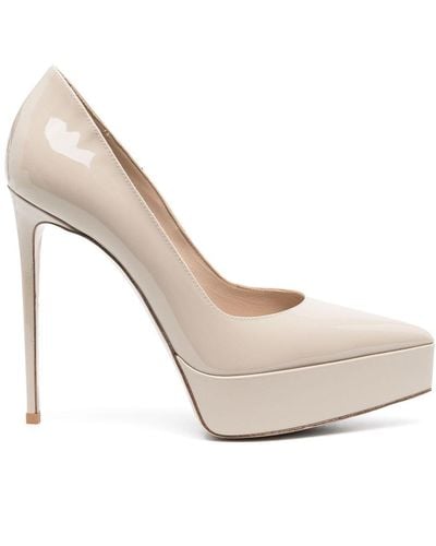 Le Silla Uma 130mm Patent-leather Court Shoes - White