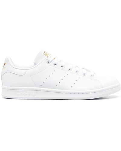 adidas Perforated Low-top Leather Sneakers - White