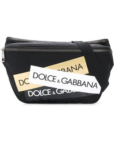 Dolce & Gabbana Gürteltasche mit Logo-Patch - Schwarz