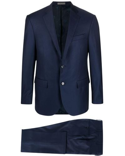 Corneliani Anzug mit schmalem Schnitt - Blau