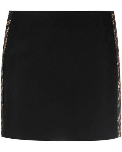 Just Cavalli Rhinestone-embellished Miniskirt - Black