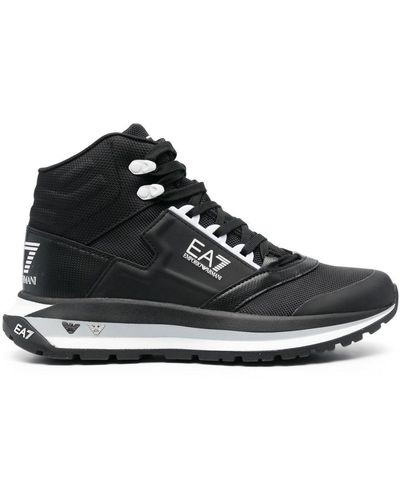 EA7 Ice High-top Sneakers - Black
