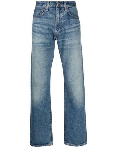 Levi's 505 Medium-wash Straight-leg Jeans - Blue