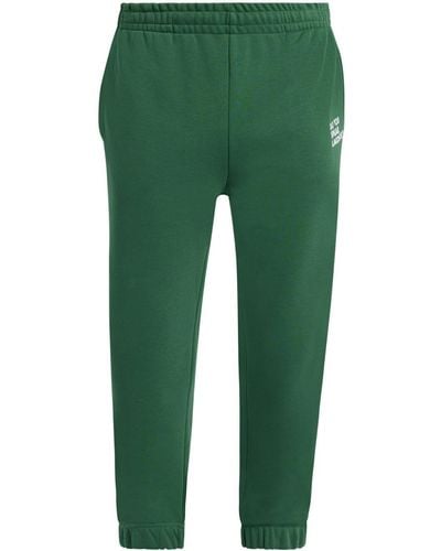 Lacoste Slogan-embroidered Track Trousers - Green