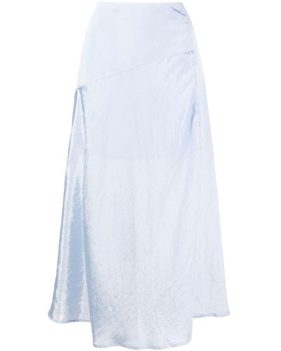 Rejina Pyo Ria Satin Midi Skirt - White