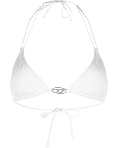 DIESEL Top de bikini Bia con copa triangular - Blanco