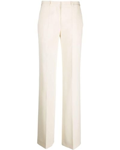 Del Core Tailored Straight-leg Wool Trousers - White