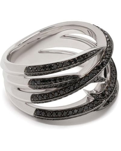 Stephen Webster 18kt White Gold Thorn Embrace Wrap Diamond Ring - Gray