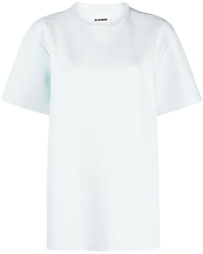 Jil Sander T-Shirt mit rundem Ausschnitt - Weiß