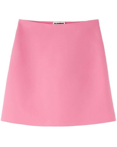 Jil Sander A-line High-waisted Mini Skirt - Pink