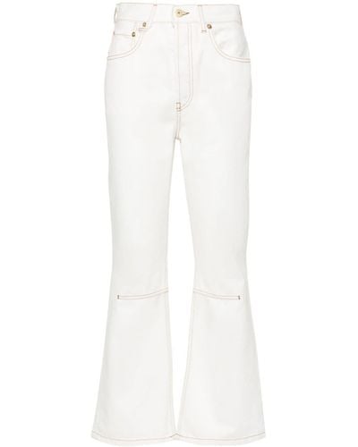 Jacquemus Le De-Nimes Court Jeans - White