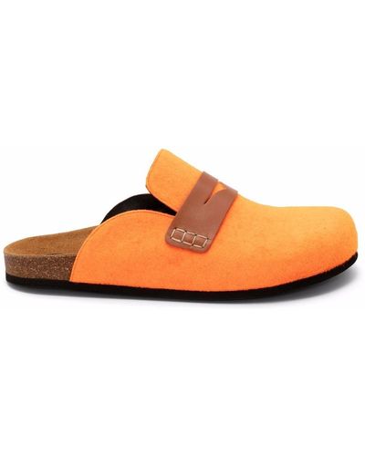 JW Anderson Felt Flat Loafers - Orange