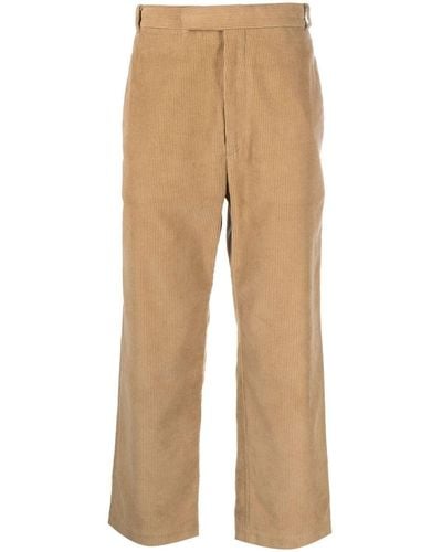 Thom Browne Corduroy Cropped Trousers - Natural