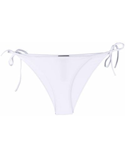 DSquared² Slogan-print Two-tone Bikini Bottom - White
