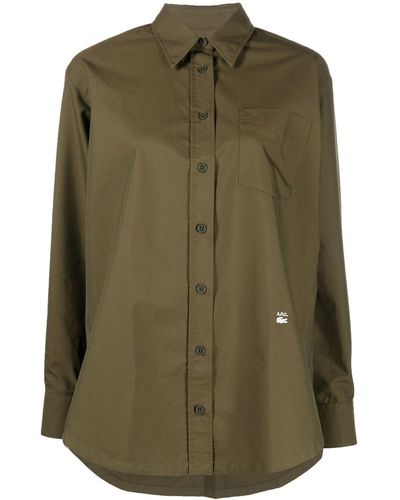 Lacoste X A.p.c. Cotton-blend Shirt - Green