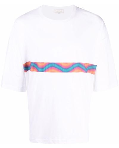Mackintosh Wave オーガニックコットン Tシャツ - ホワイト