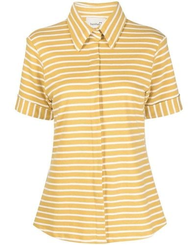 Bambah Striped Short-sleeve Shirt - Yellow