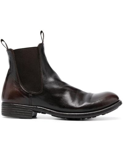 Officine Creative Cubala Leather Ankle Boots - Black
