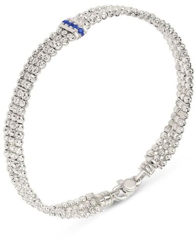 Officina Bernardi 18kt White Gold Moon Sapphire Bracelet - Metallic