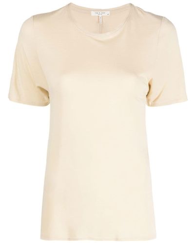 Rag & Bone Short-sleeve Round-neck T-shirt - Natural