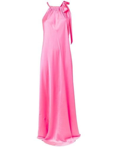 Essentiel Antwerp Halter Neck Long Dress - Pink