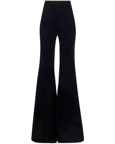 Nina Ricci Pantalones acampanados de talle alto - Azul