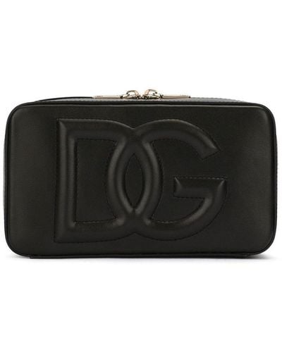 Dolce & Gabbana Kleine Kameratasche mit DG-Logo - Schwarz