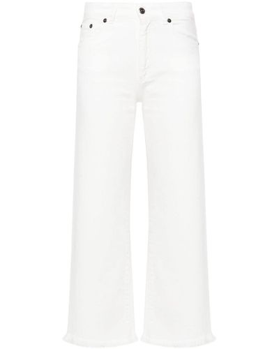Antonelli Salvatore Mid-rise Straight-leg Jeans - White