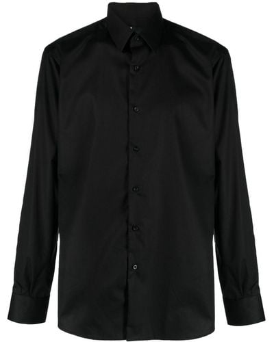 Karl Lagerfeld Katoenen Overhemd - Zwart