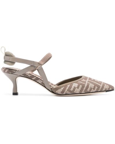 Fendi Colibrì Lite Pumps 55mm - Mettallic