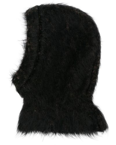 Lemaire Brushed-effect Knitted Balaclava - Black