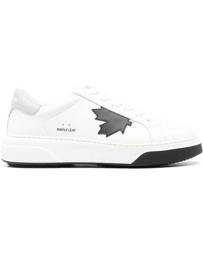 DSquared² Bumper leather sneakers - Weiß