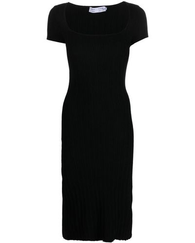 Proenza Schouler Open-back Knit Dress - Black