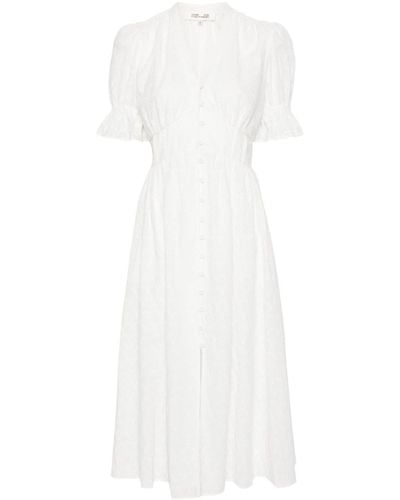 Diane von Furstenberg Erica Midi Dress - White
