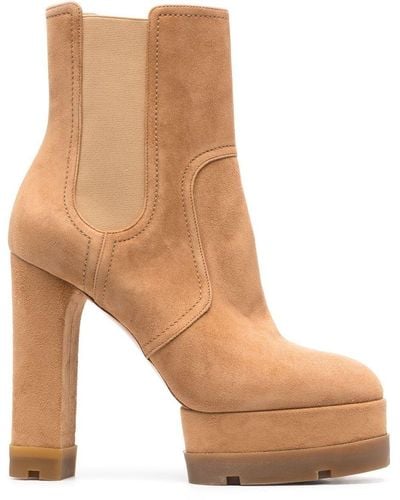 Casadei Ankle Heel Boots - Brown