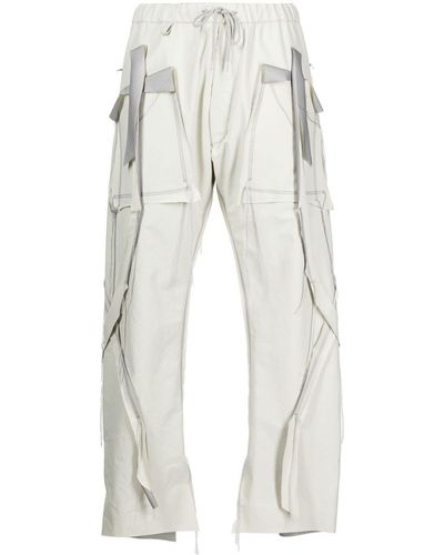 Sulvam Pantaloni con design a inserti - Bianco