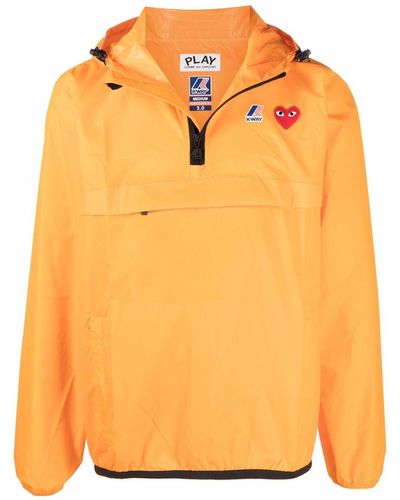 COMME DES GARÇONS PLAY X K-way Pullover Hooded Jacket - Orange