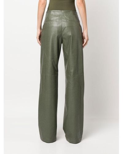 Green MSGM Pants, Slacks and Chinos for Women | Lyst