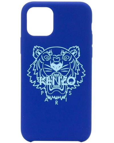 KENZO Funda para iPhone 11 Pro con motivo Tiger - Azul