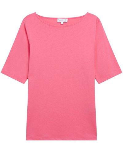 agnès b. Cotton T-shirt - Pink