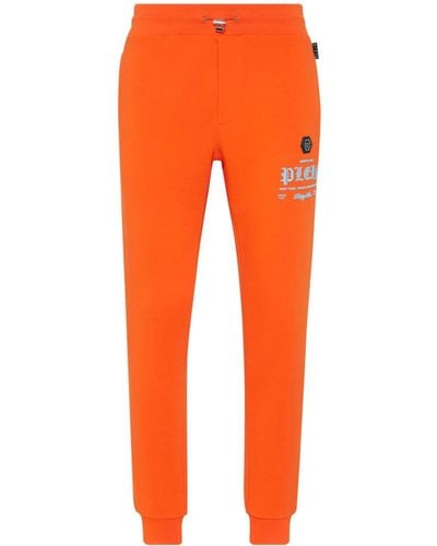 Philipp Plein Logo-appliqué Track Trousers - Orange