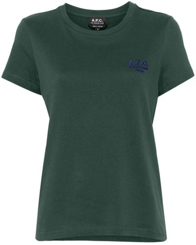 A.P.C. Denise Cotton T-shirt - Green