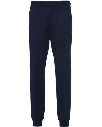 Prada Pantalon de jogging en laine - Bleu