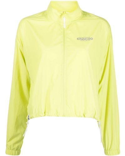 Chocoolate Reflective-logo Zipped Jacket - Yellow