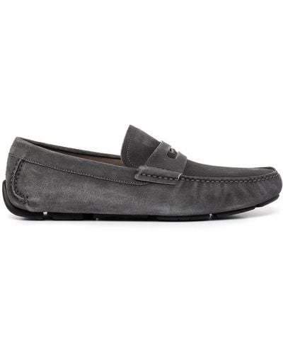Ferragamo Tonal-logo Loafers - Grey