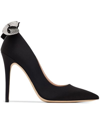 SJP by Sarah Jessica Parker Alessandra 110mm Bow-detail Court Shoes - Black