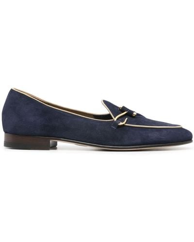 Edhen Milano Comporta Suede Loafers - Blue