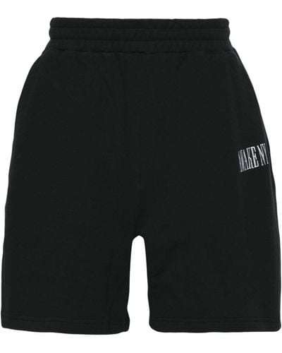 AWAKE NY Logo-embroidered Track Shorts - Black