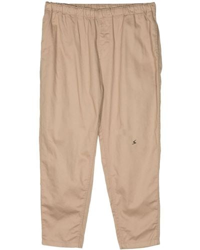 Undercover Elastic-waist Tapered Trousers - Natural